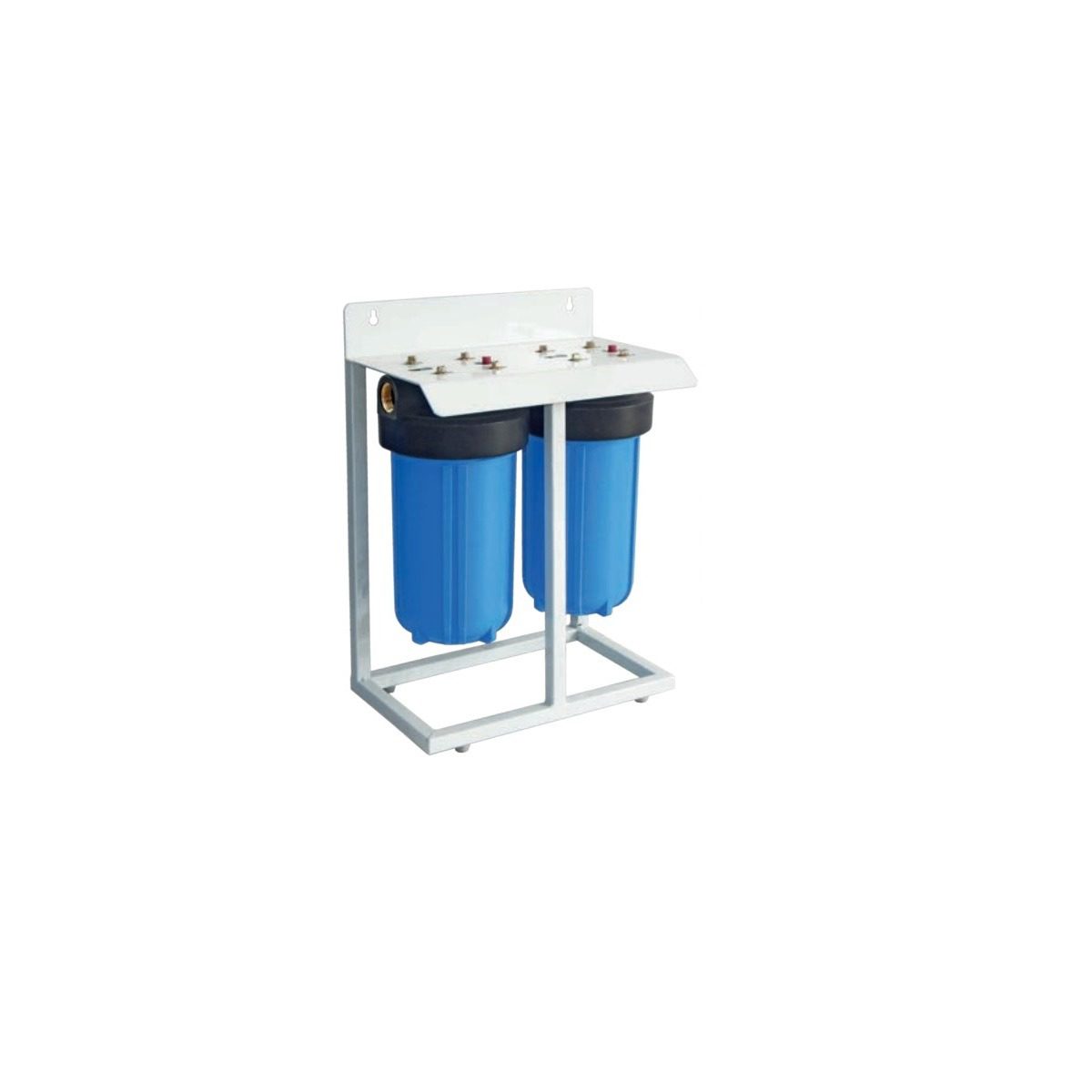 Proteas Filter Διπλή Φιλτροθήκη Big Blue 10" - 1" με Compact Μεταλλική Βάση